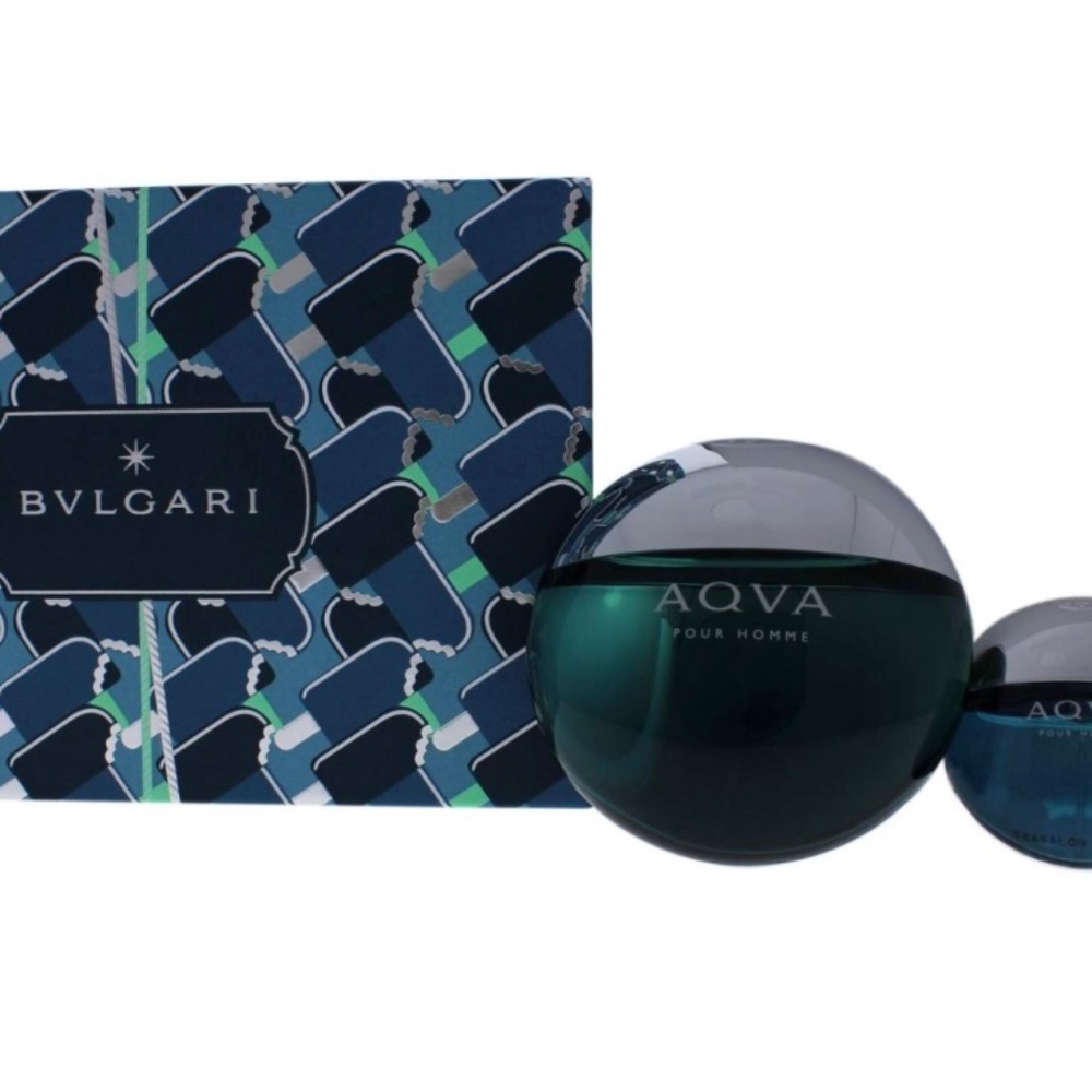 Bvlgari Aqva Men 3.4oz & 0.5oz 2 Pc Gift Set